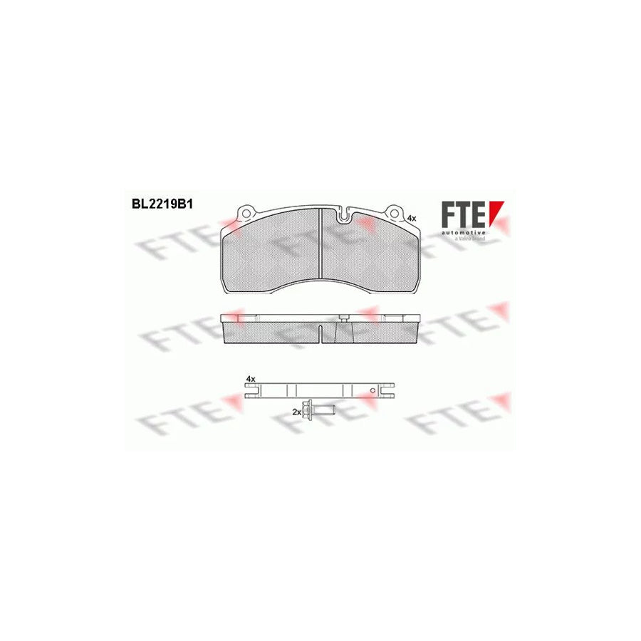 FTE 9500075 Brake Pad Set