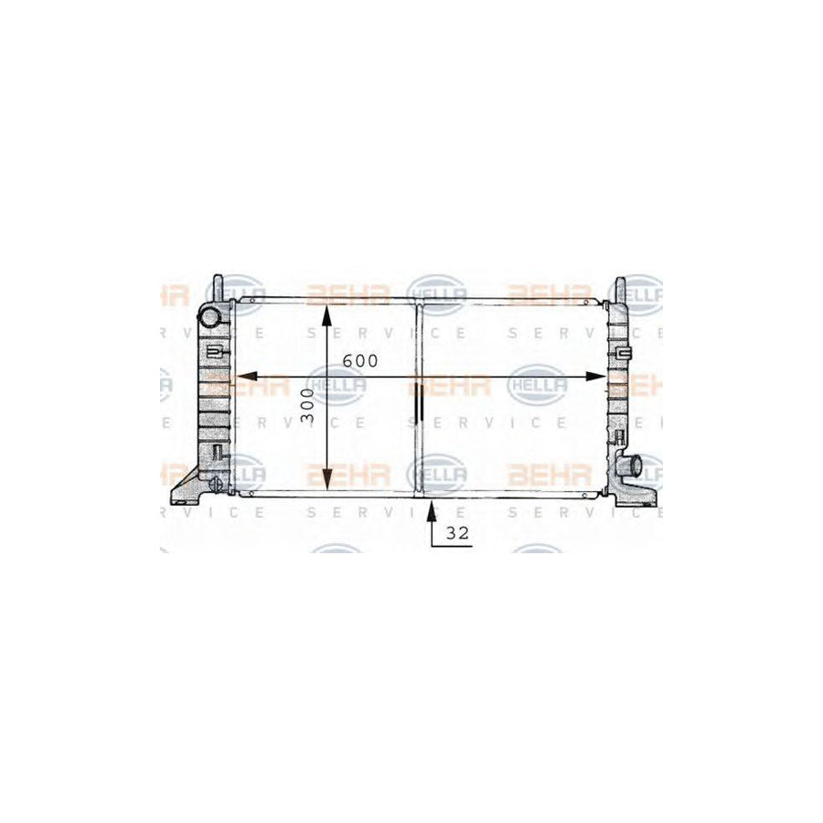 Hella 8MK 376 706-661 Engine Radiator