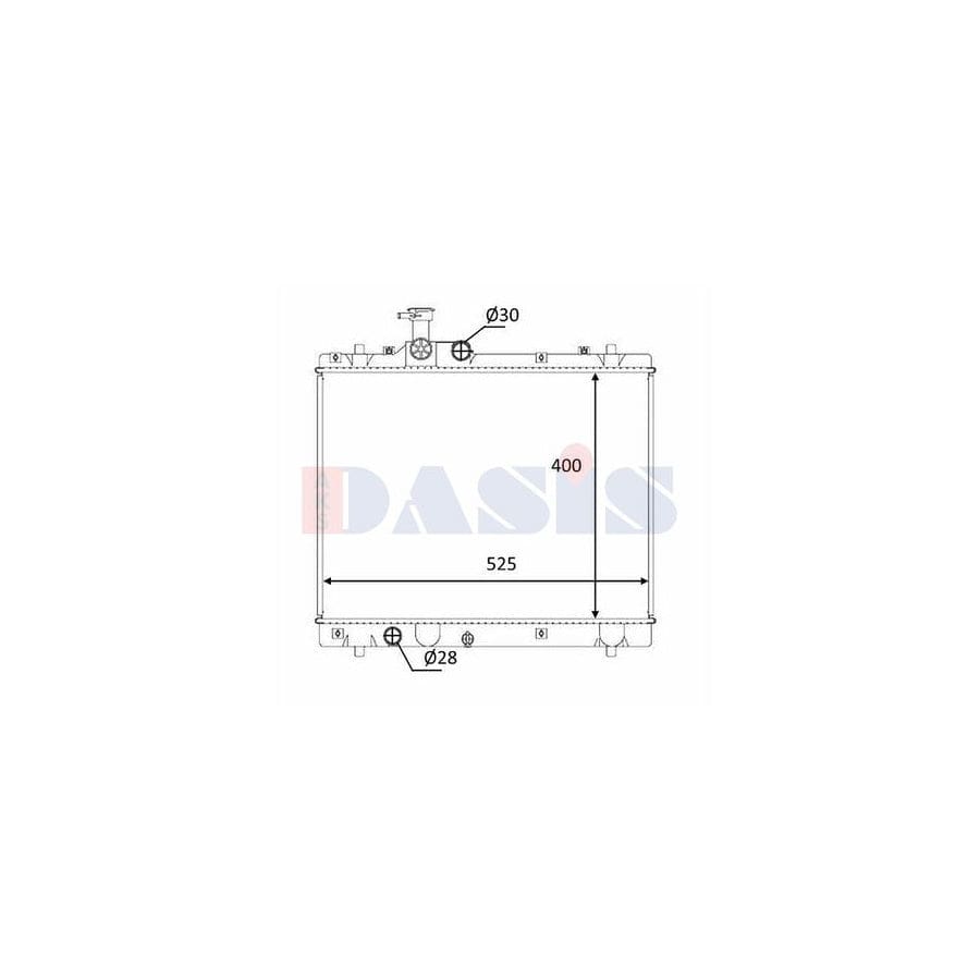 AKS Dasis 320060N Engine Radiator for Suzuki Swift IV Hatchback (Fz, Nz)