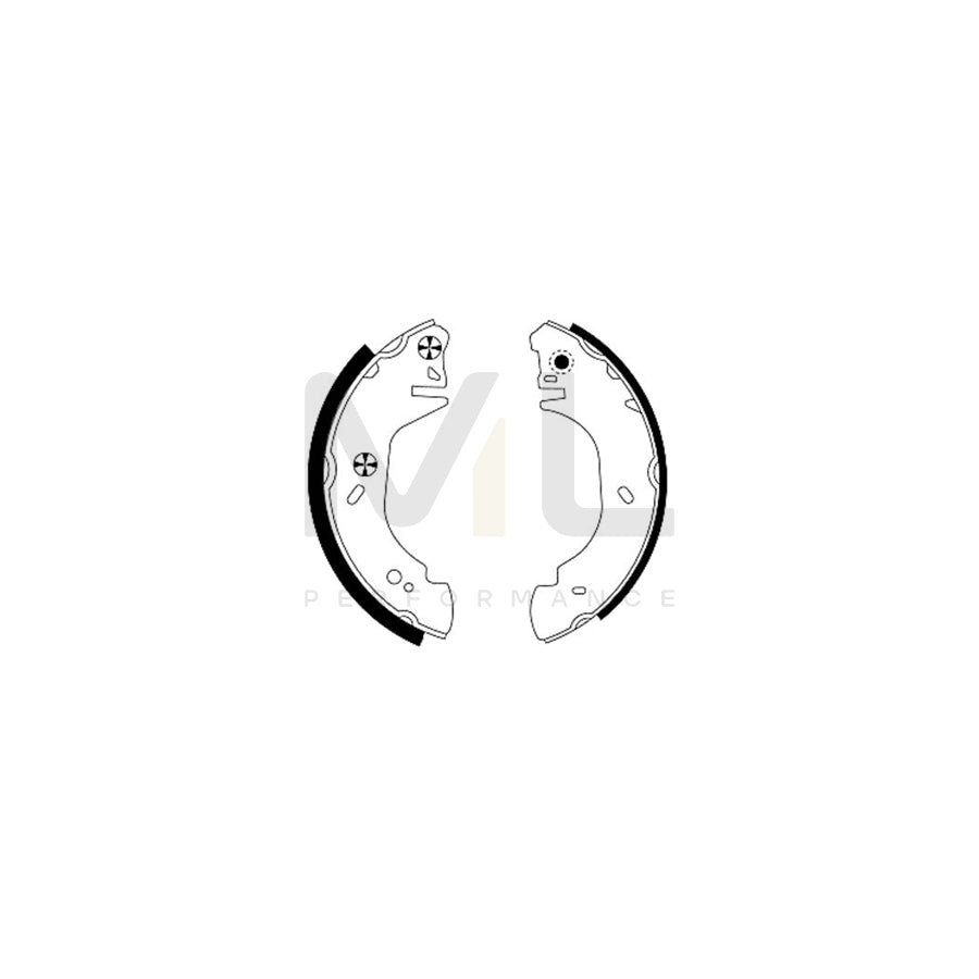 TEXTAR 91048600 Brake Shoe Set for FORD TRANSIT without handbrake lever | ML Performance Car Parts