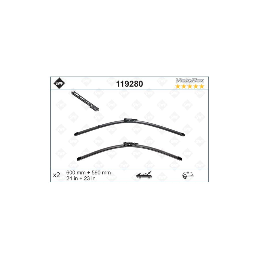 Swf Visioflex 119280 Wiper Blade For BMW 6 Series | ML Performance US Car Parts