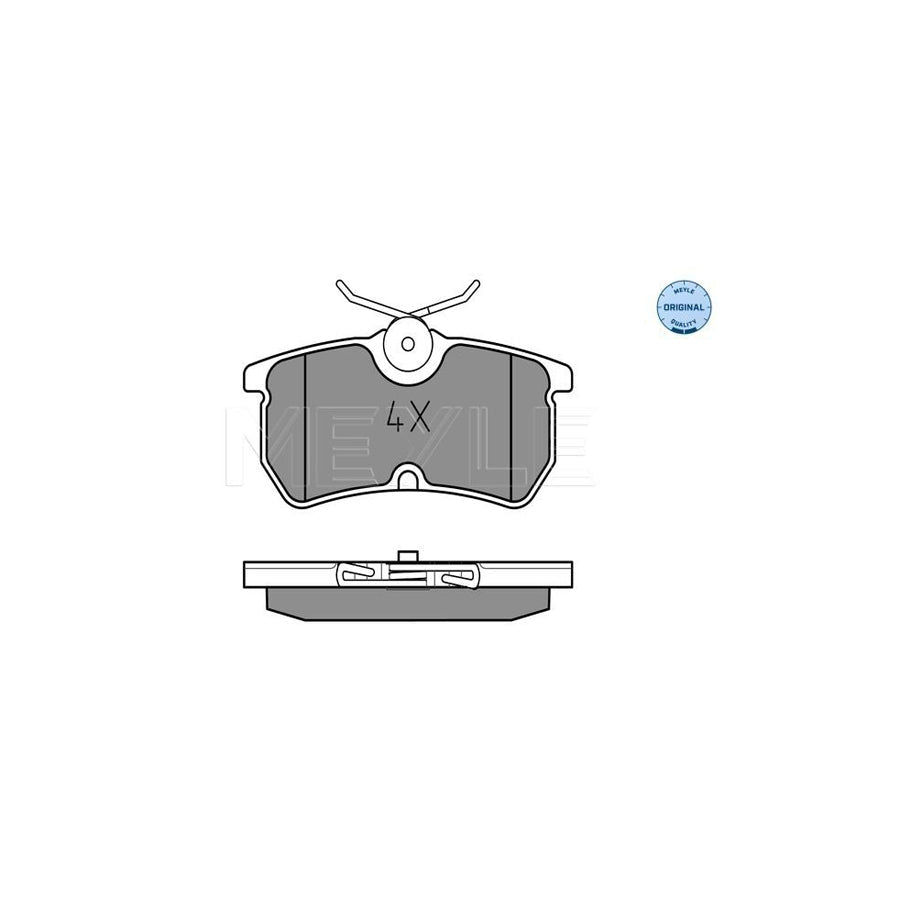 Meyle 025 233 5314 Brake Pad Set