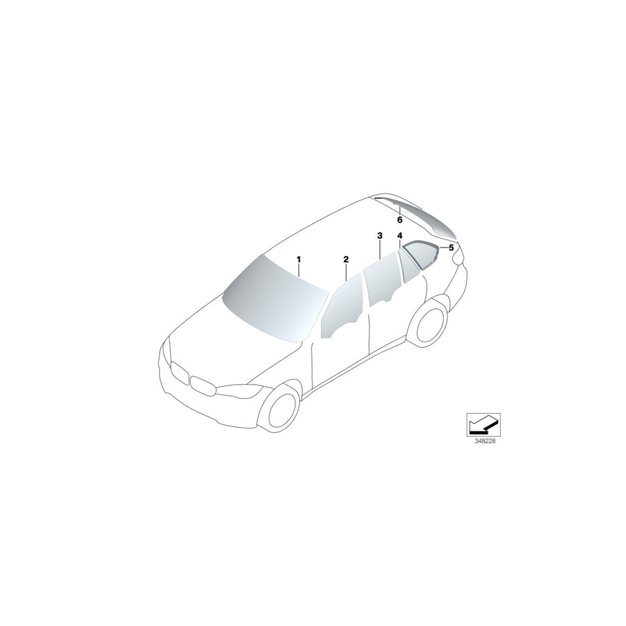 Genuine BMW 51317292394 F15 Cover, Windshield, Top (Inc. X5) | ML Performance US Car Parts