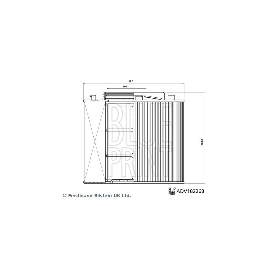 Blue Print Adv182268 Air Filter
