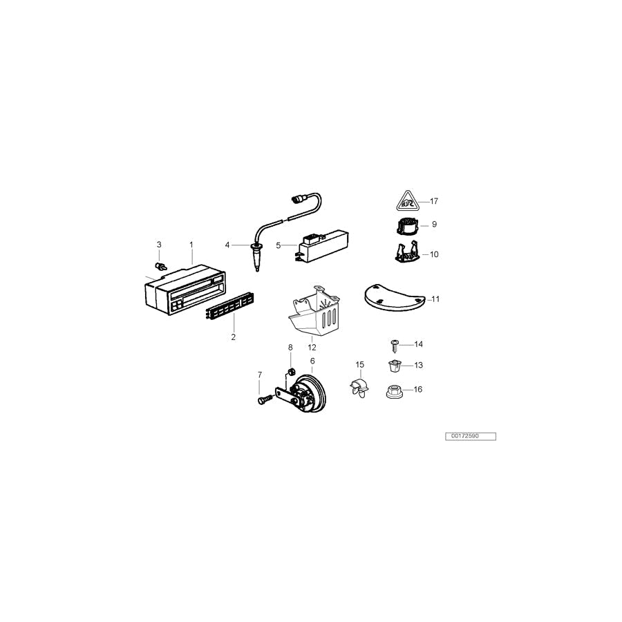 Genuine BMW 65818354172 E36 E31 Relay For Onboard Computer (Inc. 840i, 316i & 325i) | ML Performance US Car Parts