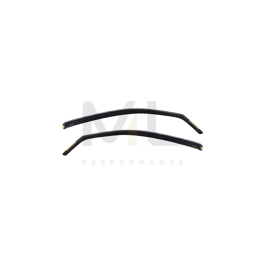 HEKO 29638 Wind deflectors Arrow direction, Front, Vehicle Door, Smoke Grey