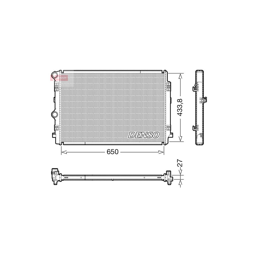 DENSO DRM02044 Engine Radiator