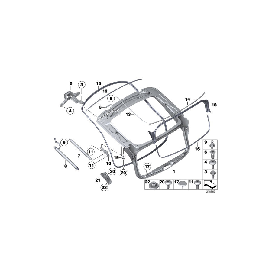 Genuine BMW 51317199798 F07 Rear Window Cover, Bottom (Inc. 535i, 530d 155kW & 535d) | ML Performance US Car Parts