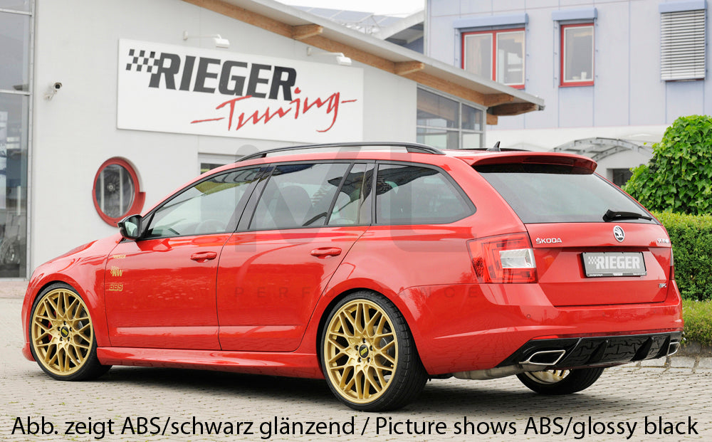 Rieger 00079015 Skoda 5E Octavia RS Rear Diffuser 5 | ML Performance US Car Parts