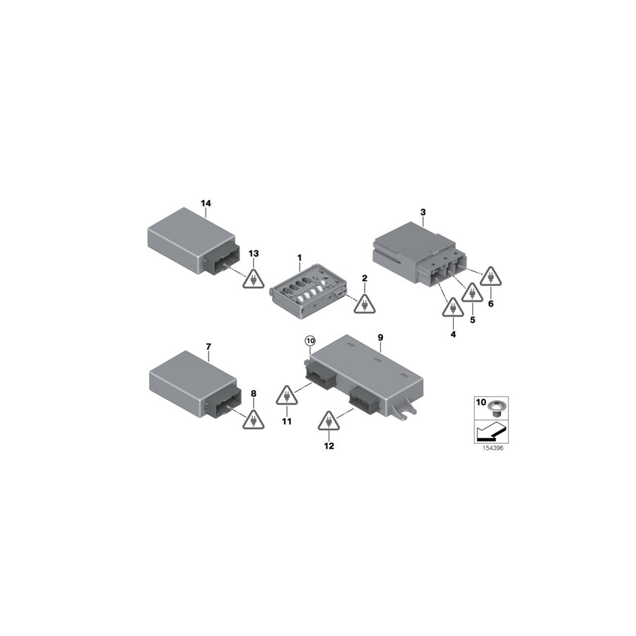 Genuine BMW 61136901832 E87 E81 E63 Socket Housing, Uncloded 4 POL. (Inc. 750iX, 840iX & 523i) | ML Performance US