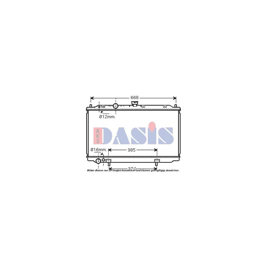AKS Dasis 070071N Engine Radiator for Nissan Primera