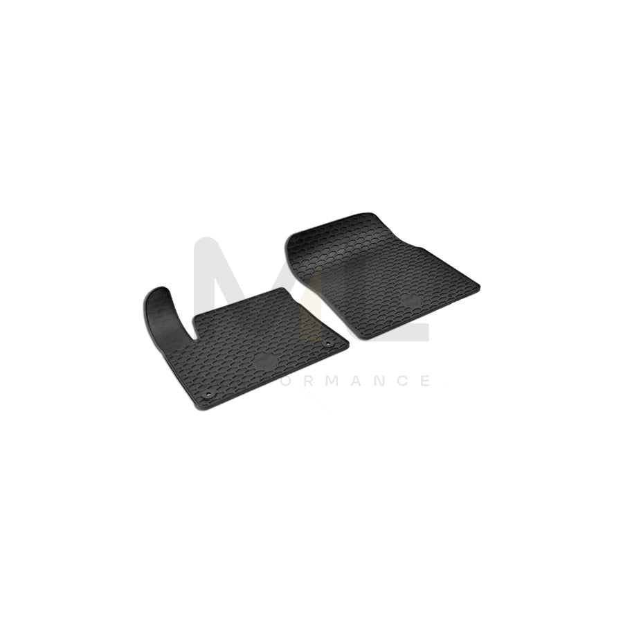 WALSER RubberLine 50869 Floor mat set Elastomer, Front, Black
