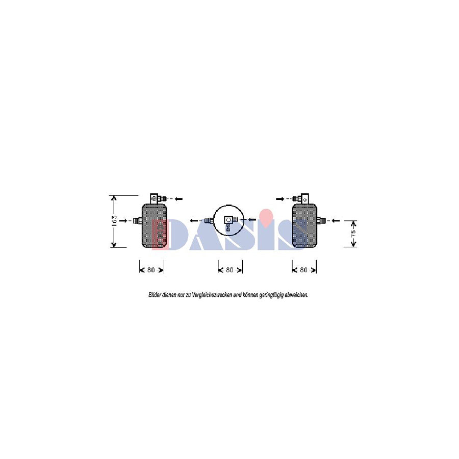 AKS Dasis 800143N Dryer, Air Conditioning for Citroen Xantia