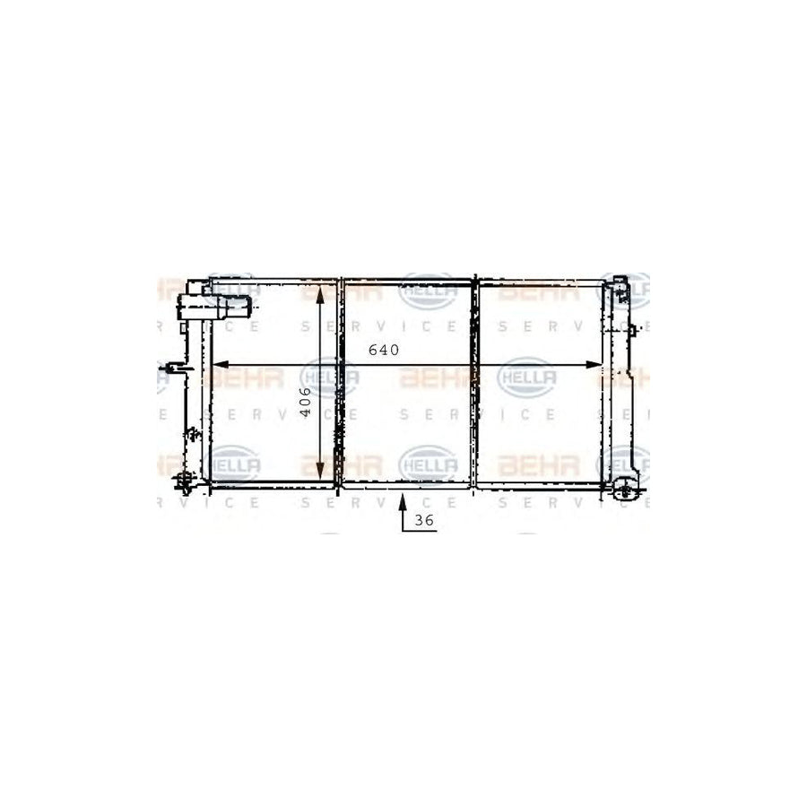 Hella 8MK 376 707-211 Engine Radiator