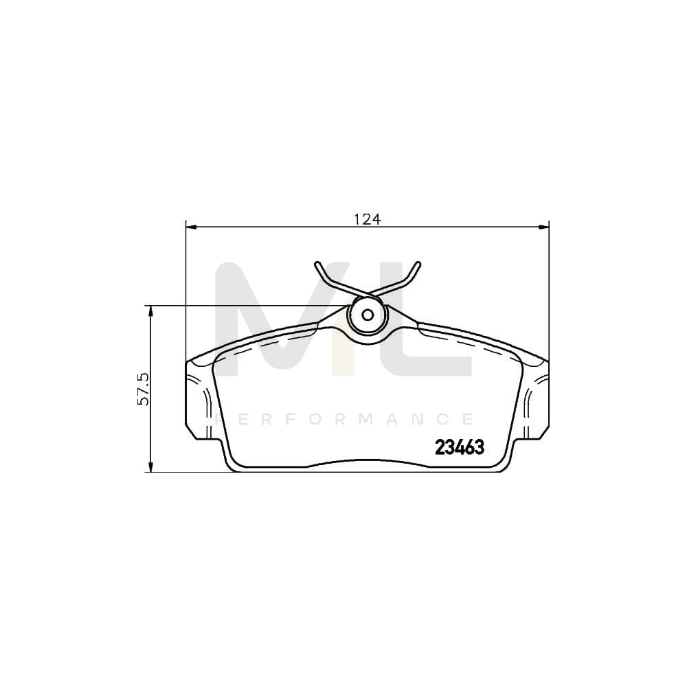 Hella 8DB 355 018-441 Brake Pad Set Not Prepared For Wear Indicator