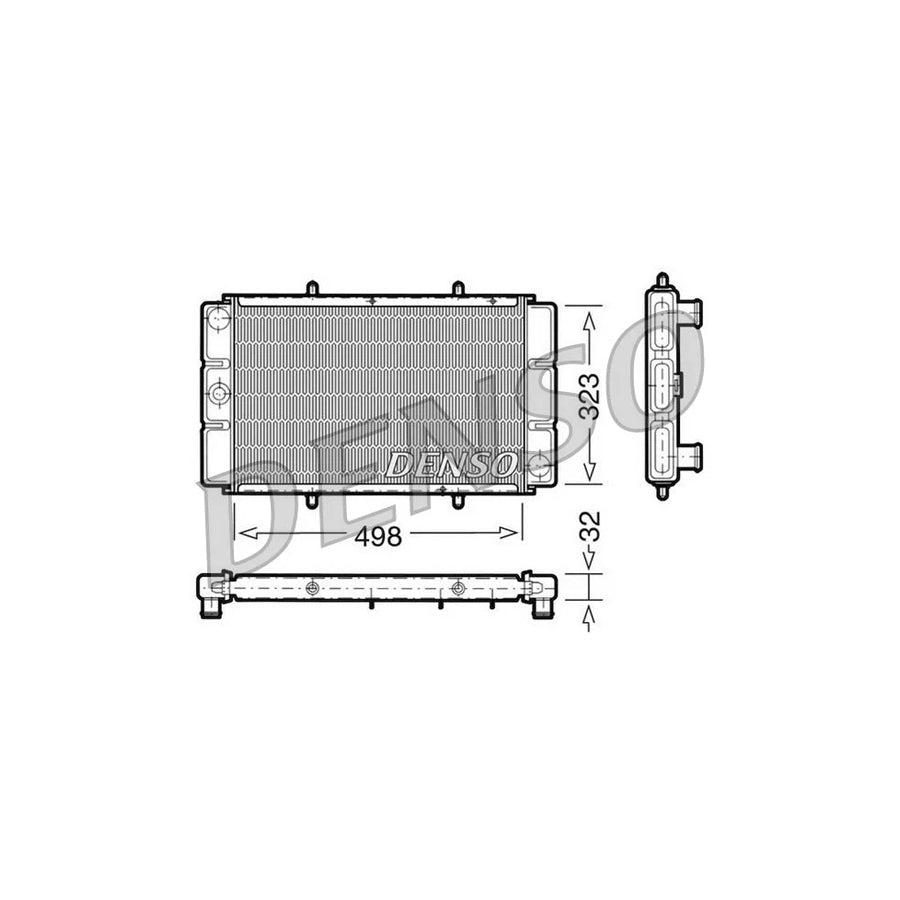 DENSO DRM24010 Engine Radiator for Rover 200 Saloon (Xh)