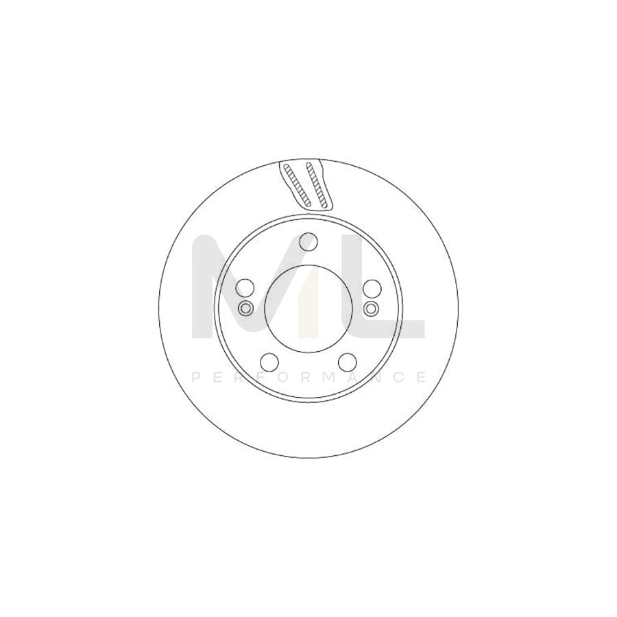 TRW DF6878S Brake Disc Vented, Painted | ML Performance Car Parts