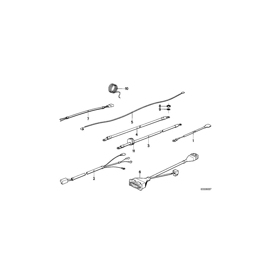 Genuine BMW 61121244176 Wire Ignition Coil (Inc. R45/N, R45T & R45T/N) | ML Performance US Car Parts