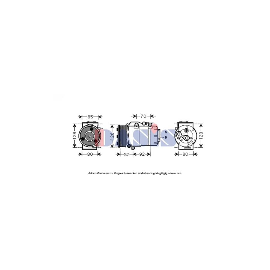 AKS Dasis 851678N Compressor, Air Conditioning
