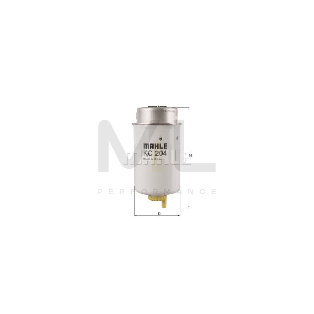 MAHLE ORIGINAL KC 204 Fuel filter Spin-on Filter | ML Performance Car Parts