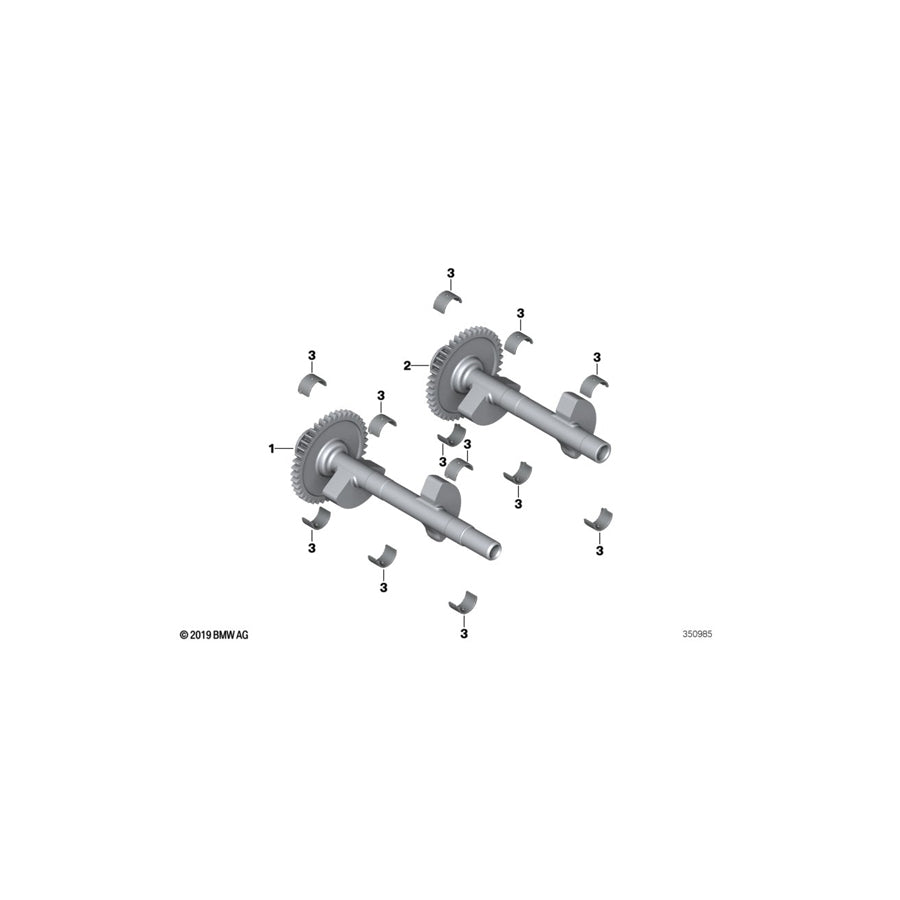 Genuine BMW 11278544865 I01 I01 Counterbalance Shaft, Top (Inc. i3s) | ML Performance UK Car Parts