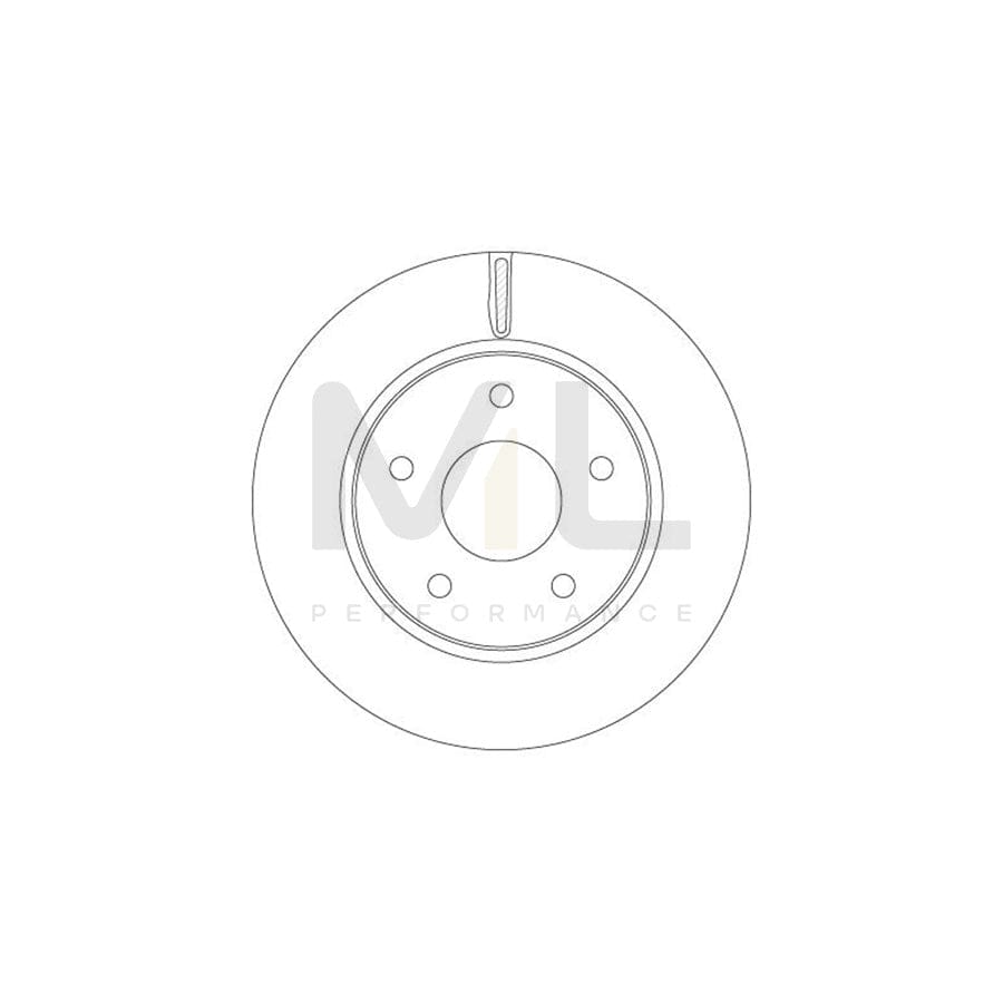 TRW DF6415 Brake Disc for CHRYSLER Grand Voyager V (RT) Vented, Painted | ML Performance Car Parts