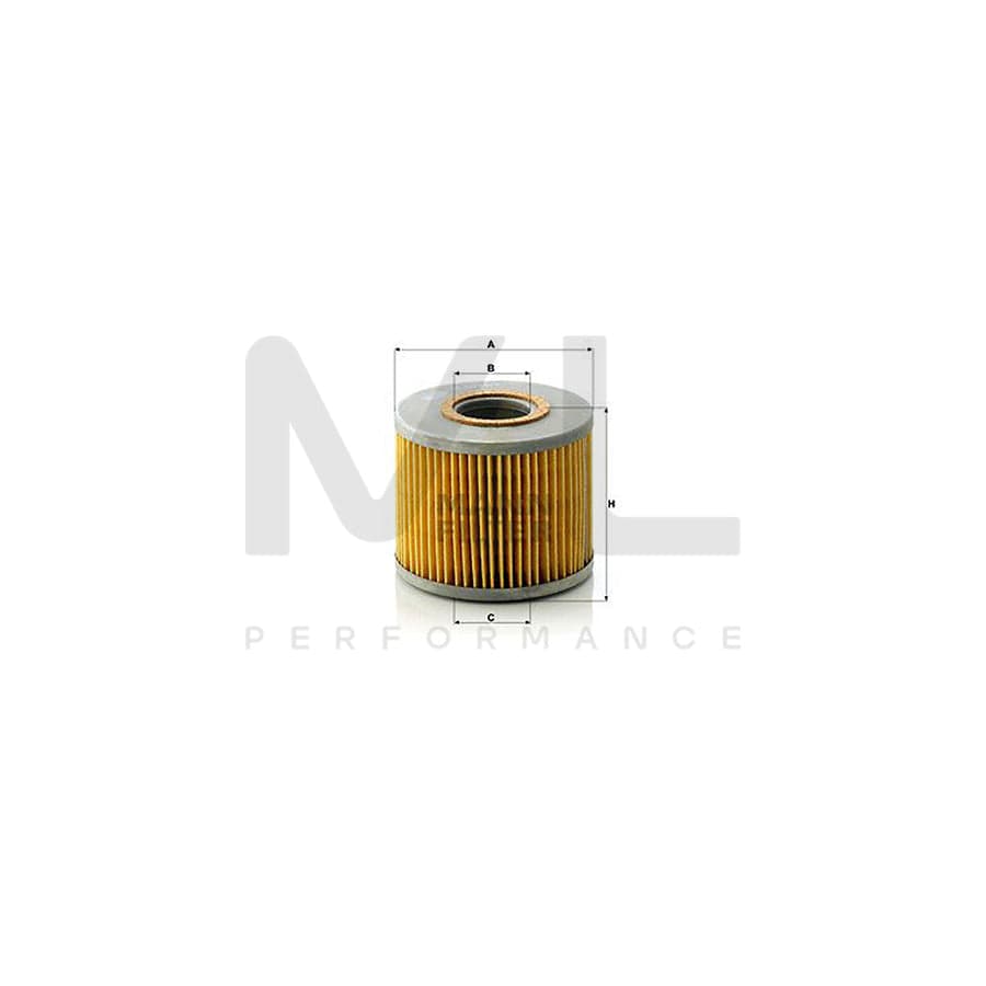 MANN-FILTER H 1018/2 n Oil Filter with seal, Filter Insert