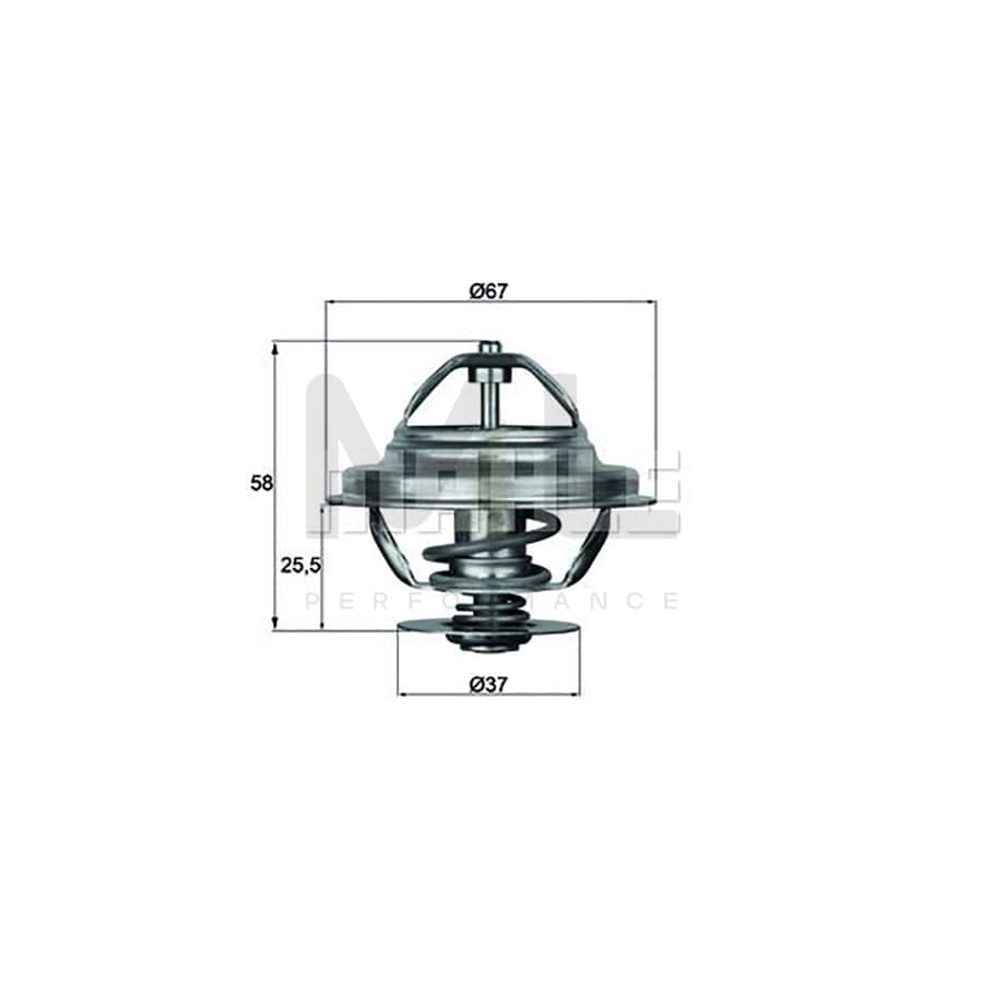 MAHLE ORIGINAL TX 34 82D Engine thermostat Opening Temperature: 82��C, with seal | ML Performance Car Parts
