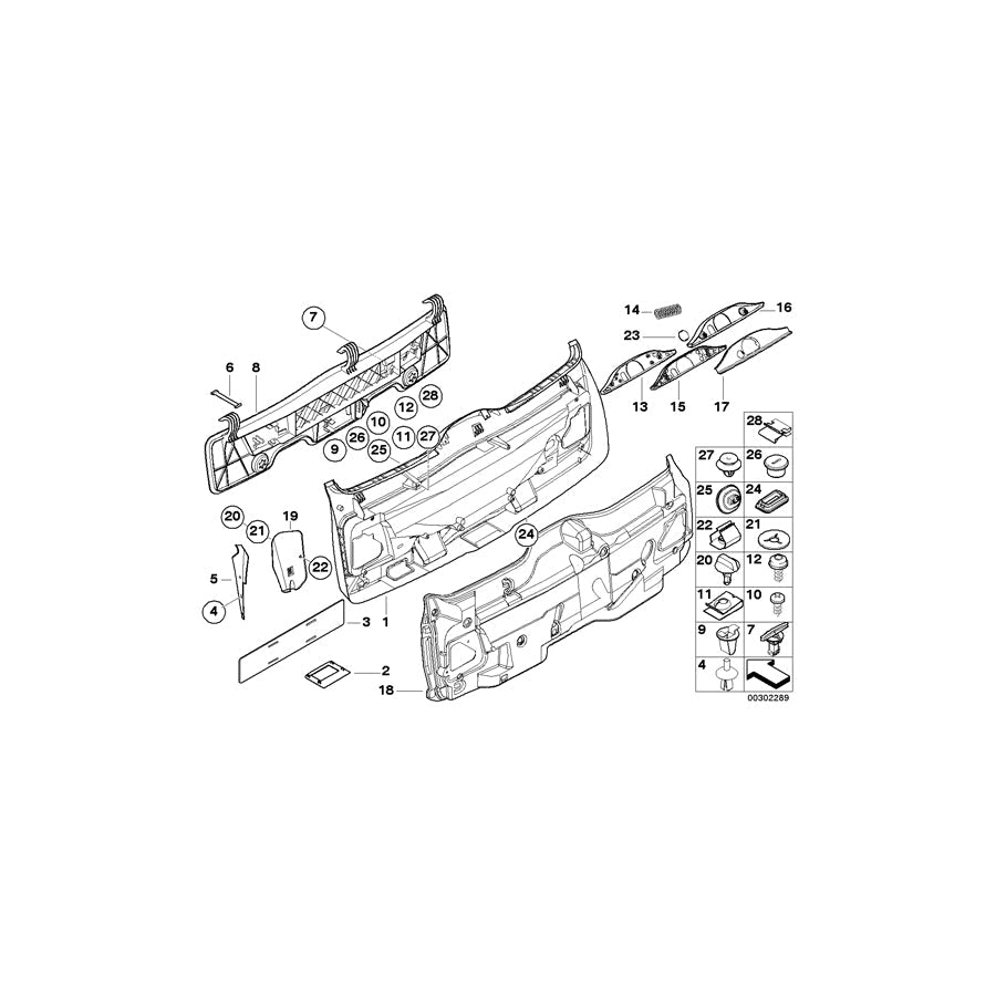 Genuine BMW 51498259127 E39 Lock Panel DUNKELGRÜN (Inc. 525tds, 523i & 520i) | ML Performance US Car Parts