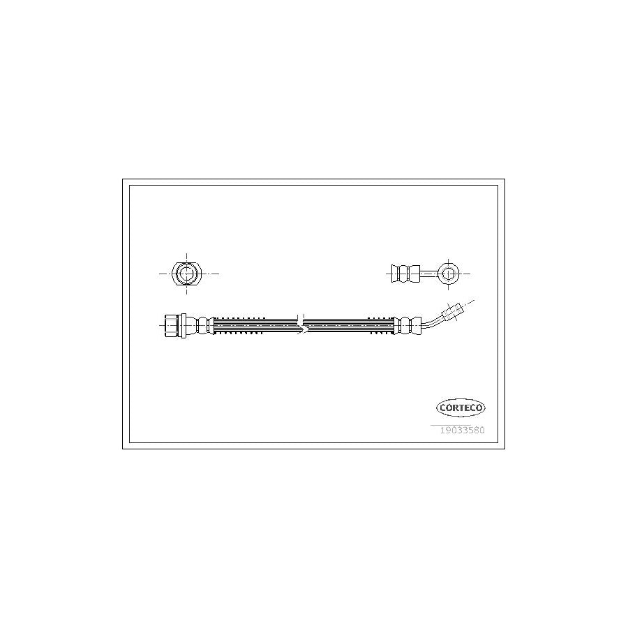 Corteco 19033580 Brake Hose for KIA Picanto I (Sa)