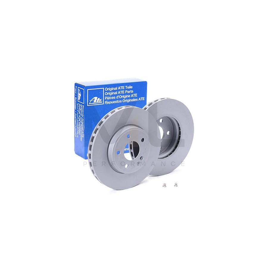 ATE 24.0128-0276.1 Brake Disc Vented, Coated, Alloyed / High-carbon, with bolts/screws - 1 piece