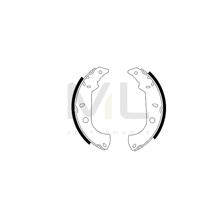 TEXTAR 91037000 Brake Shoe Set with handbrake lever | ML Performance Car Parts