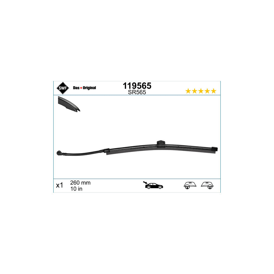 Swf 119565 Wiper Blade For Volvo V60 Ii (225, 227) | ML Performance US Car Parts