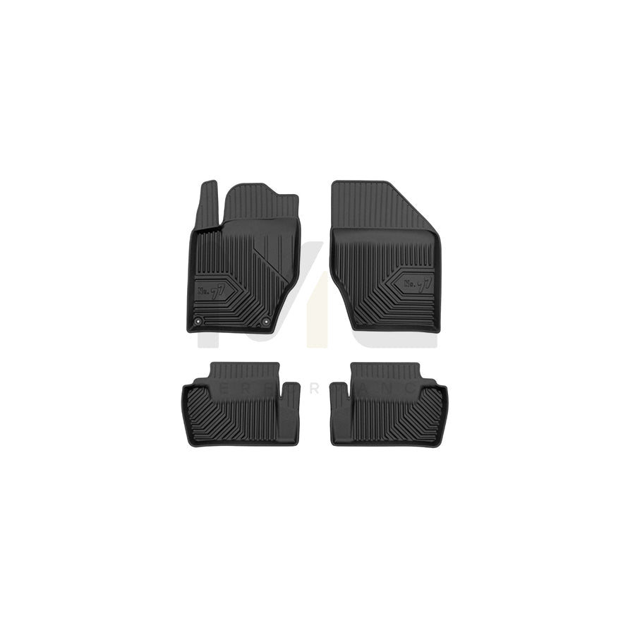 FROGUM Tailored, No.77 77426894 Floor mat set for CITROEN DS4 Hatchback Elastomer, Front and Rear, Quantity: 4, Black, (LHD)
