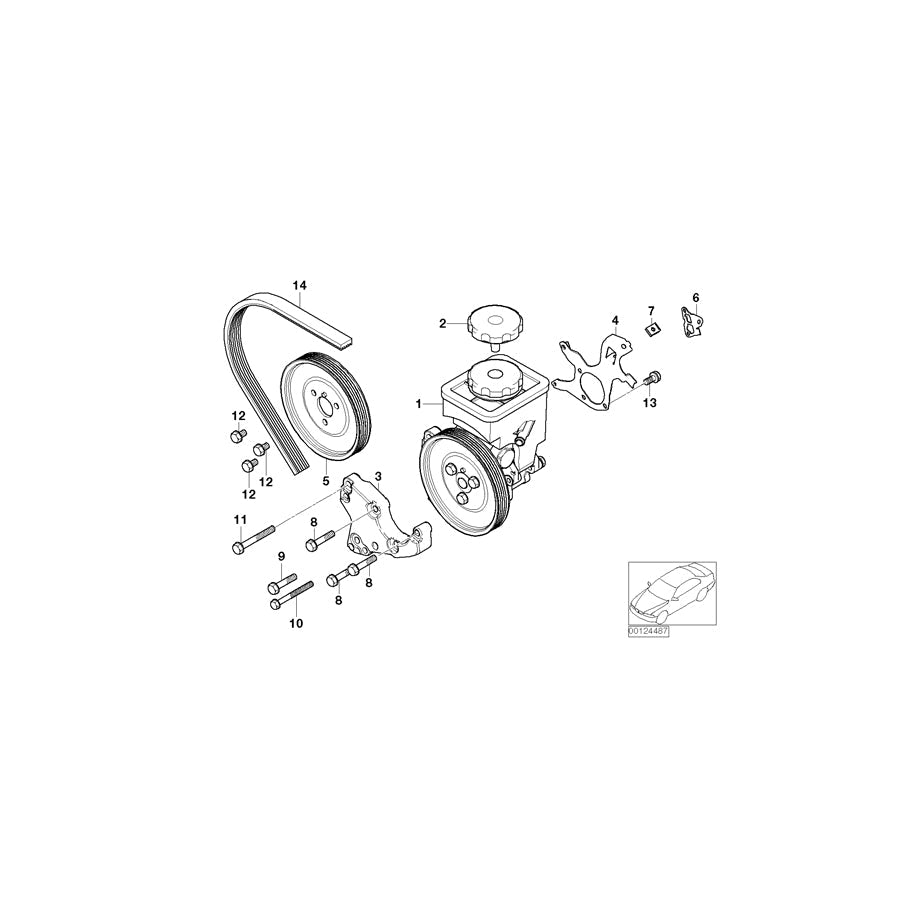 Genuine BMW 11288477784 E46 Ribbed V-Belt 6PK X 2090 (Inc. 320td, 320d & 320Cd) | ML Performance UK Car Parts