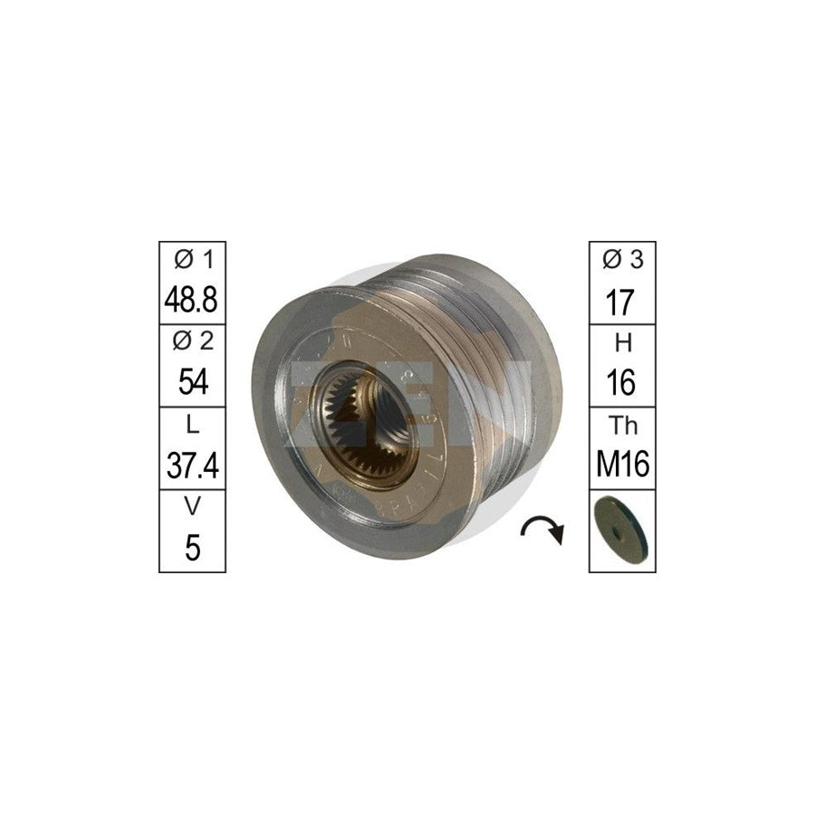 Era ZN5432 Alternator Freewheel Clutch