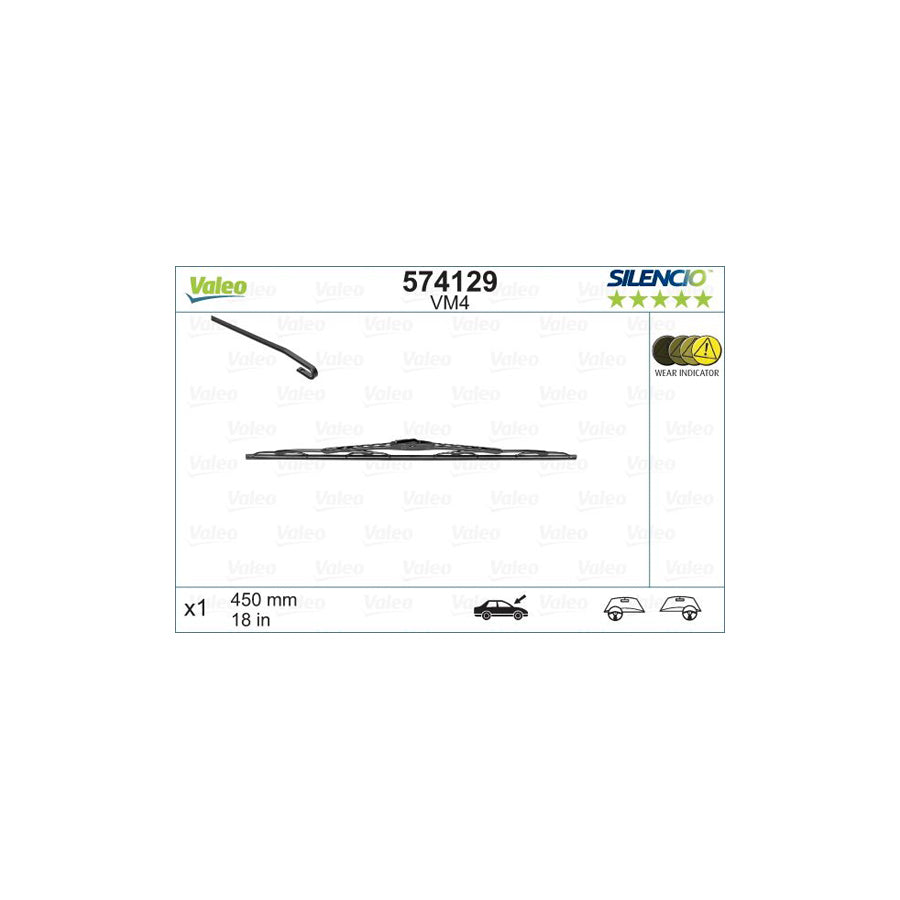 Valeo Silencio Performance 574129 Wiper Blade | ML Performance US Car Parts