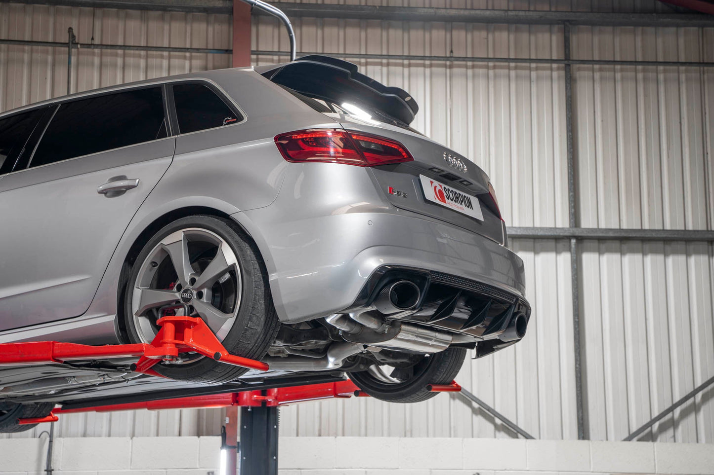 Scorpion SAU107CF Audi RS3 8V Resonated Cat-Back System Without Valves | ML Performance US US