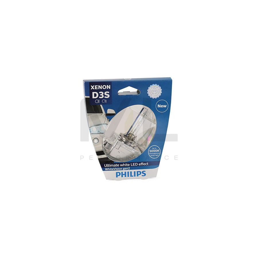 PHILIPS Xenon WhiteVision gen2 42403WHV2S1 Bulb, spotlight D3S (Gas Discharge Lamp) 42V 35W PK32d-5 5000K Xenon | ML Performance Car Parts