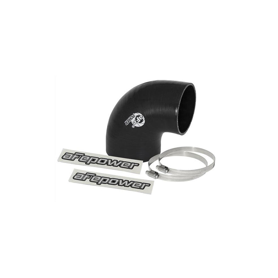 aFe 59-00068 (3-1/2 IN to 3 IN ID x 90 Deg.) Elbow Reducing Coupler - Black Replacement Coupling Kit | ML Performance US Car Parts