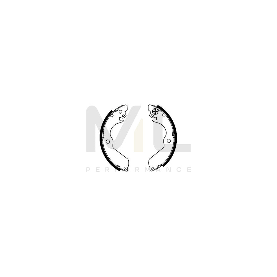 TEXTAR 91045801 Brake Shoe Set without handbrake lever | ML Performance Car Parts