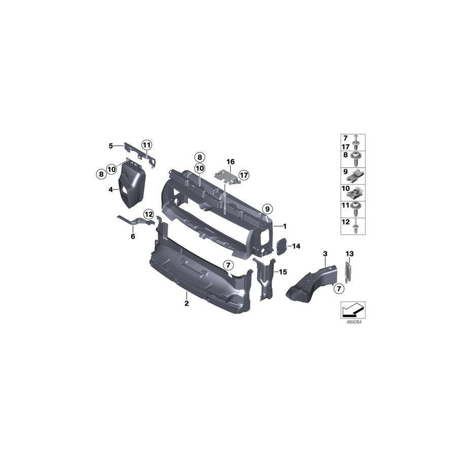 Genuine BMW 51117349309 F23 Bracket, Phone Antenna (Inc. 230i, 218d & 230iX) | ML Performance US Car Parts