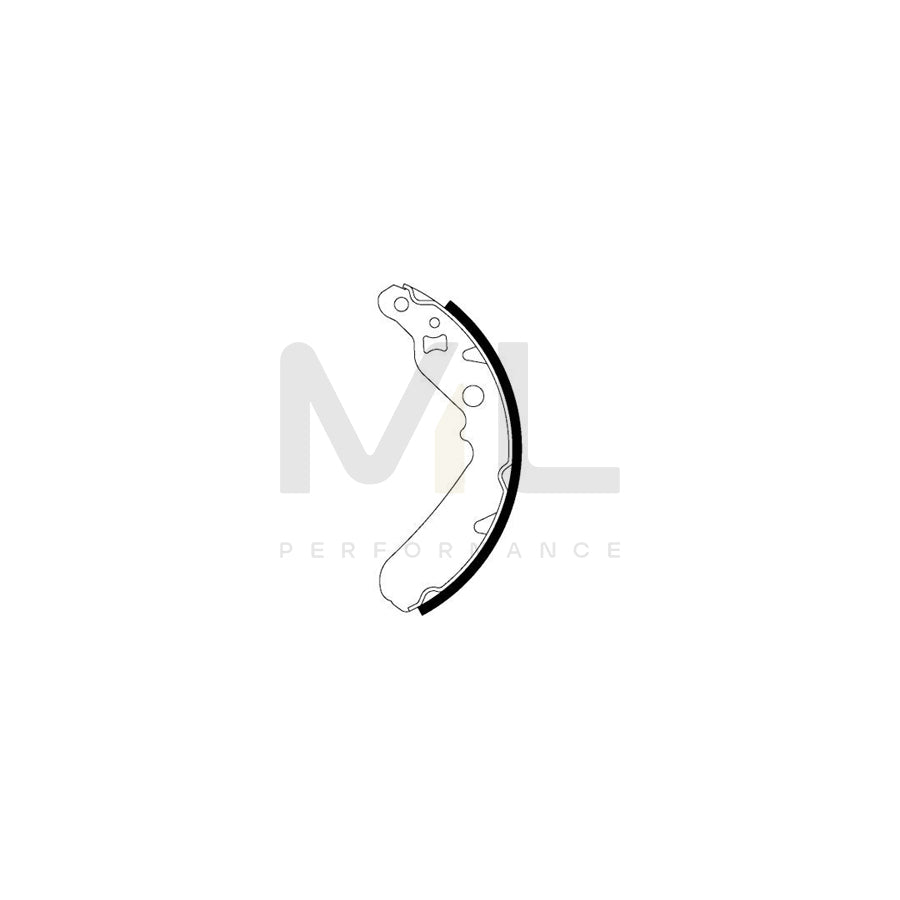 TEXTAR 91065500 Brake Shoe Set for DAIHATSU CUORE / MIRA without handbrake lever | ML Performance Car Parts
