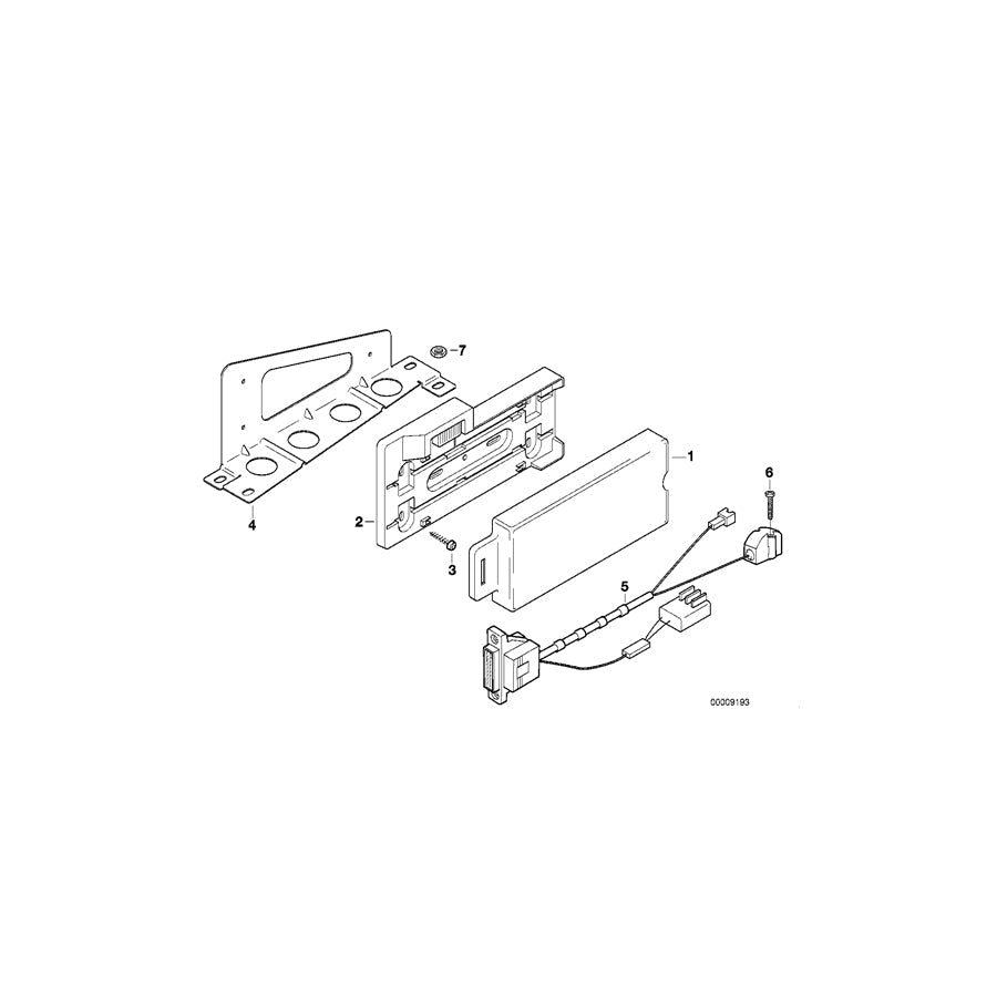 Genuine BMW 84128375232 E36 Car Telephone Connection Cable MOTOROLA D-NETZ (Inc. 316i 1.6, 318tds & 318is) | ML Performance US Car Parts