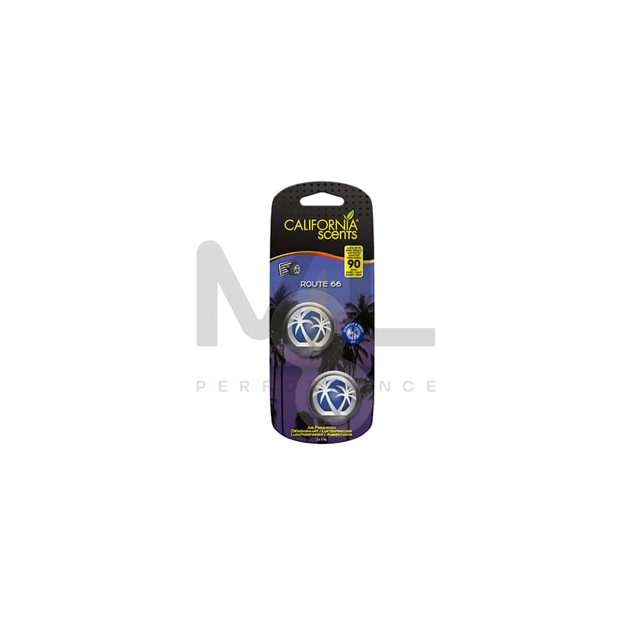 California Scents 2pc. Mini Diffuser Car Air Freshener - Route 66