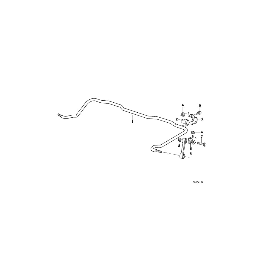 Genuine BMW 33506779734 E46 E32 E86 Stabilizer Support (Inc. Z4) | ML Performance US Car Parts