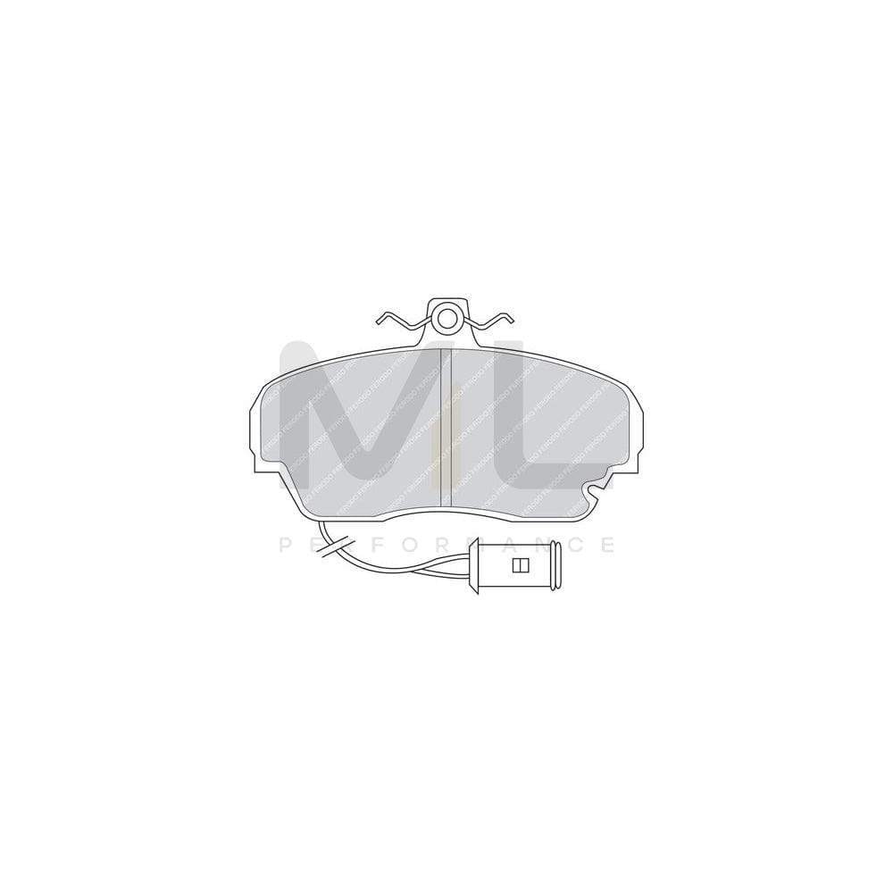 Ferodo Premier Fdb301 Brake Pad Set Not Prepared For Wear Indicator | ML Performance Car Parts
