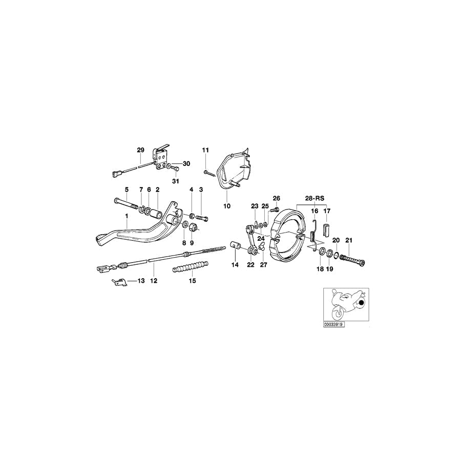 Genuine BMW 35211458118 80 Rear Brake Cam (Inc. & R 100 GS) | ML Performance US Car Parts