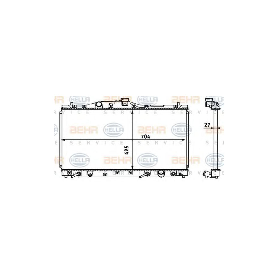 Hella 8MK 376 708-371 Engine Radiator
