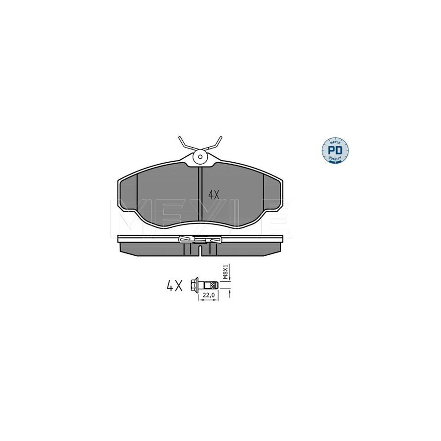Meyle 025 234 5219/Pd Brake Pad Set
